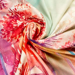 cashmere-silk mix printed scarf