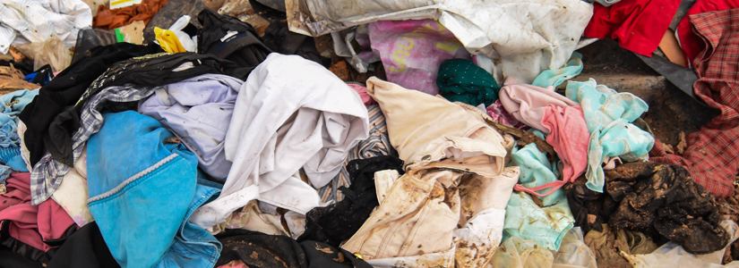 clothes in landfill