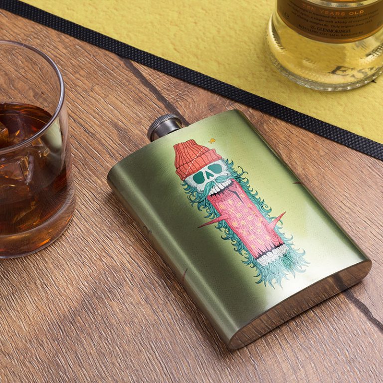 hip flask product photograph